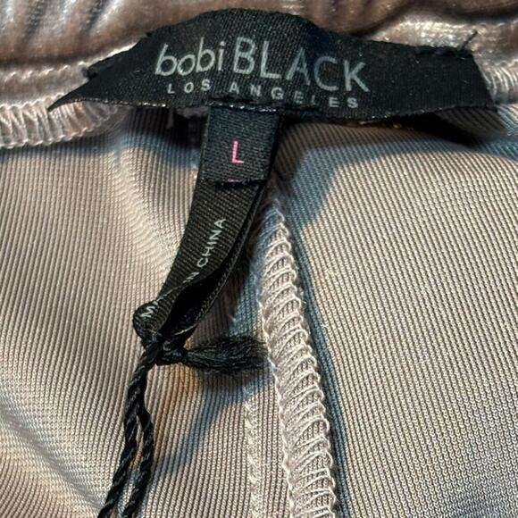 NWOT bobi BLACK Velour‎ Velvet Joggers Pink Mauve Size Large Barbiecore Softgirl - Picture 5 of 7